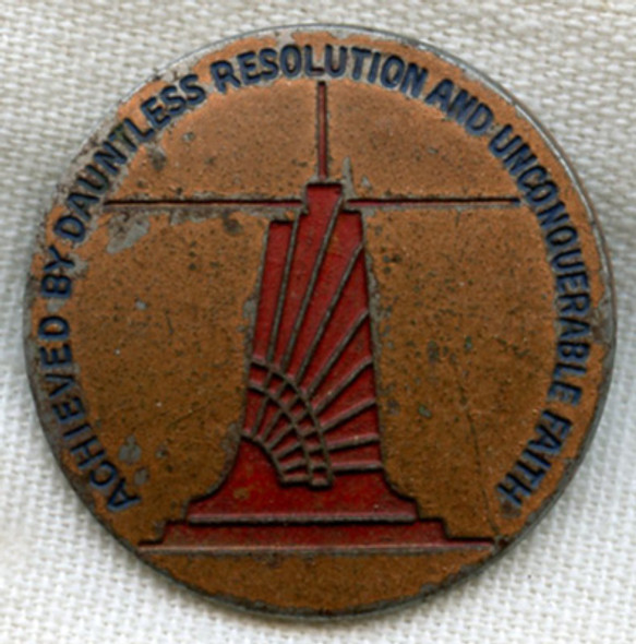 Scarce WWII Painted US Civilian ATC (Air Transport Command) "DI" Collar Insignia