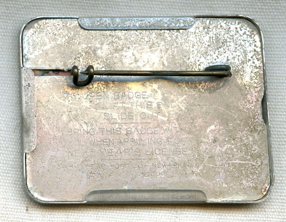 1942 New Jersey State Resident Fishing License in Excellent Condition