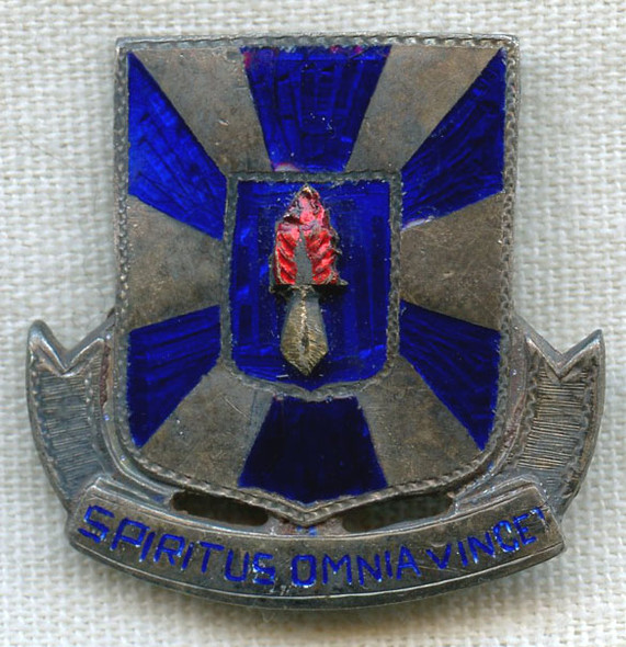 Extremely Rare Silver CBI Made DI for USAAF 12th Bomb Group