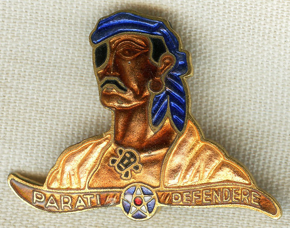 Nice Late 1930's - Early WWII US Air Corps 6th Bomb Group Left-Facing DI by Meyer