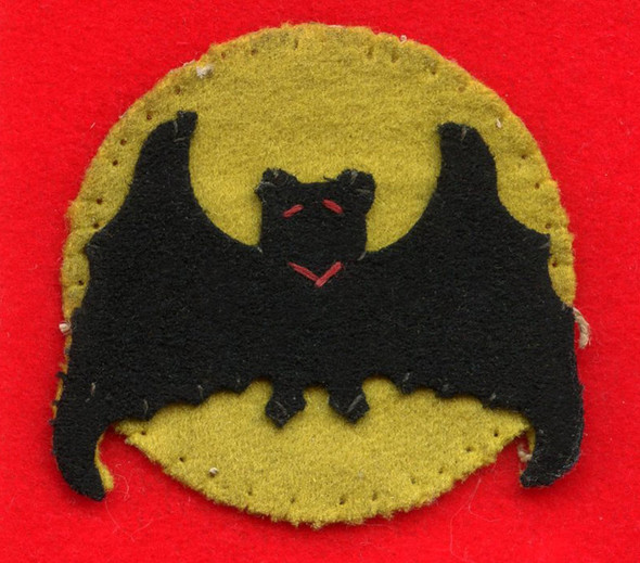 Rare WWI 185th Aero Squadron (aka 'Bats') Shoulder Insignia