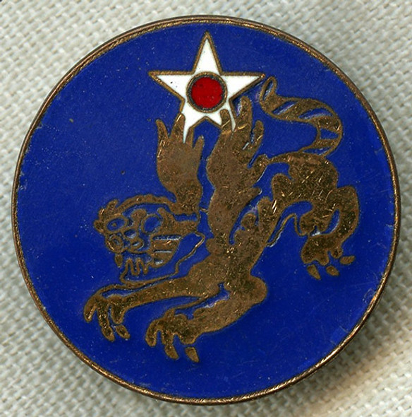 Rare Late WWII USAAF 14th AF Patch Type DI. Rare Flat Variation