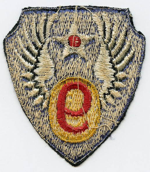 WWII 9th Air Force UK-Made Shoulder Patch. Fully Embroidered Variant.