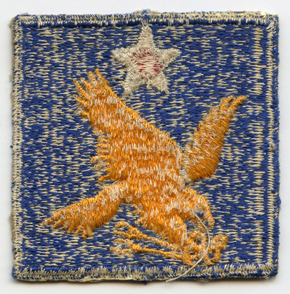 WWII USAAF 2nd Air Force Patch "Thick Body, Big Star" Variant, Lightly Used