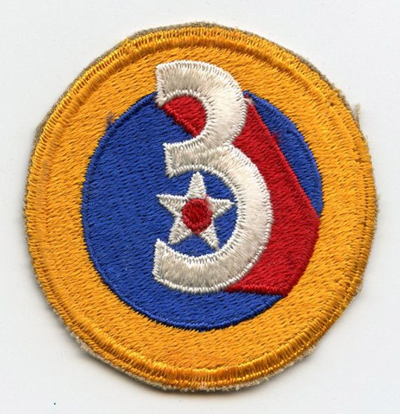 WWII USAAF 3rd Air Force Patch, Unworn