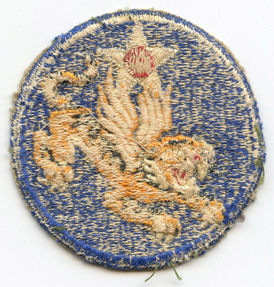 WWII USAAF 14th Air Force Patch "1-1/2 Elbow" Variant, Lightly Worn