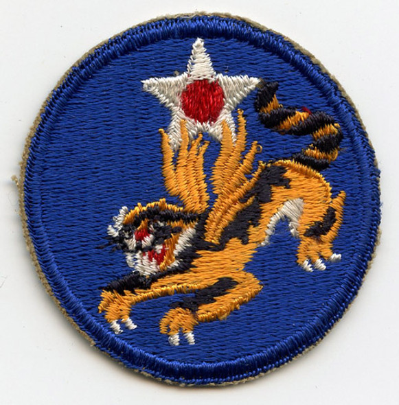 WWII USAAF 14th Air Force Patch "Single Elbow" Variant, Unworn
