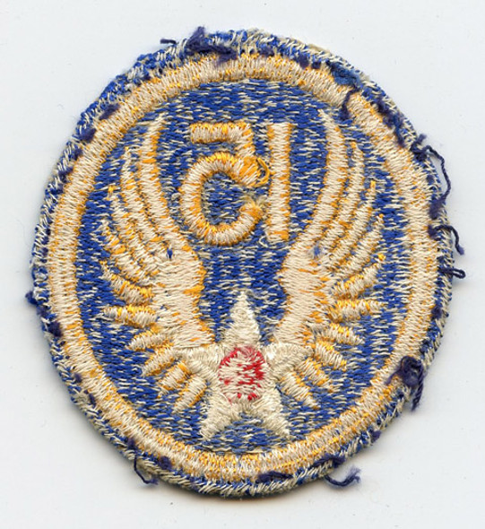 WWII USAAF 15th Air Force "Standard" Type Patch, Heavily Used