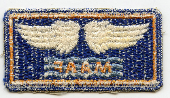 WWII USAAF Mediterranean Allied Air Force (MAAF) Shoulder Patch "Thick Waves" Variant, Unused