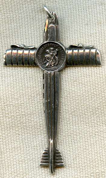 Wonderful Ca. 1930 'China Clipper' Seaplane St. Christopher Medal