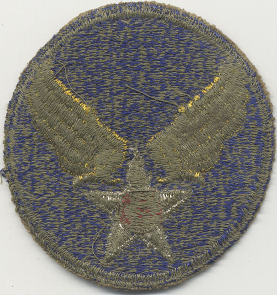 WWII USAAF HQ Green Back Shoulder Patch