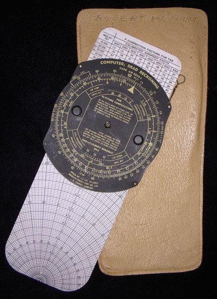 1944 Dated USAAF/USN Navigator's Dead Reckoning Computer Type AN 5835-1 in Original Holder