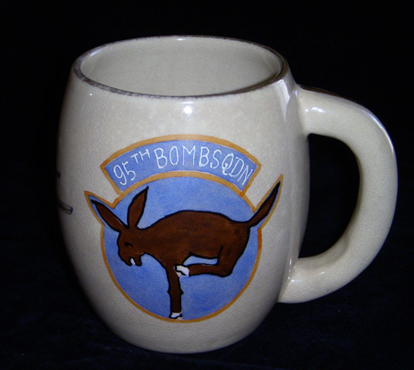 Beautiful Korean War US Air Force 95th Bomb Squadron Mug Made in Japan
