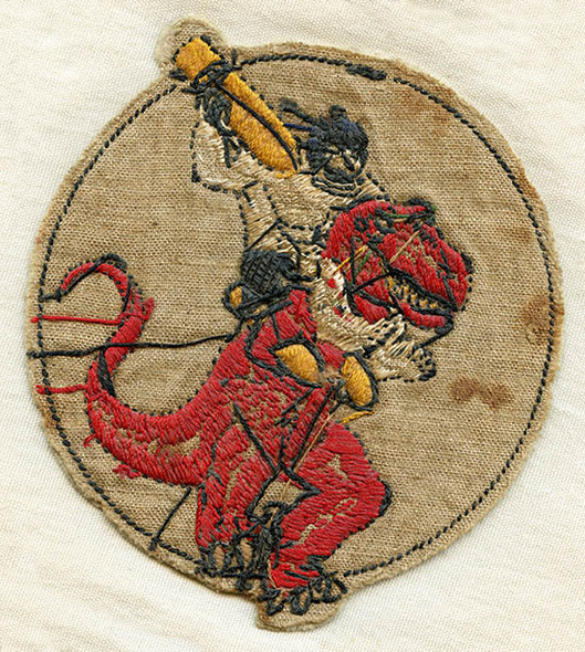 Classic, Rare WWII USAAF 327th B.S., 92nd B.G., 8th AF Alley Oop English-Made Jacket Patch