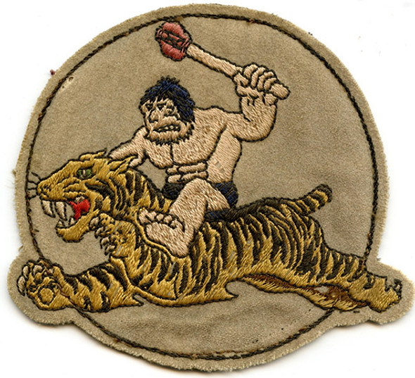 Wonderful English-Made WWII 325th Bomb Sq., 92nd Bomb Group, 8th Air Force Jacket Patch