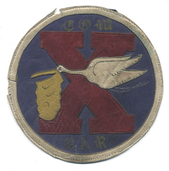 WWII USAAF 10th Combat Cargo Squadron, 3rd Combat Cargo Group, CBI-Made Jacket Patch