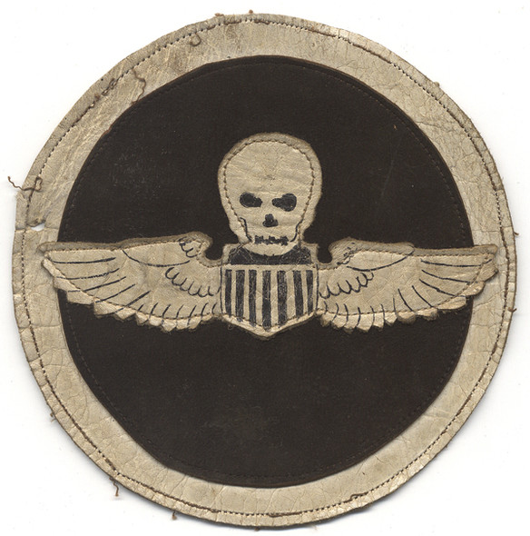 WWII 490th Bomb Squadron, 341st Bomb Group, 10th Air Force Jacket Patch and Salty Chit