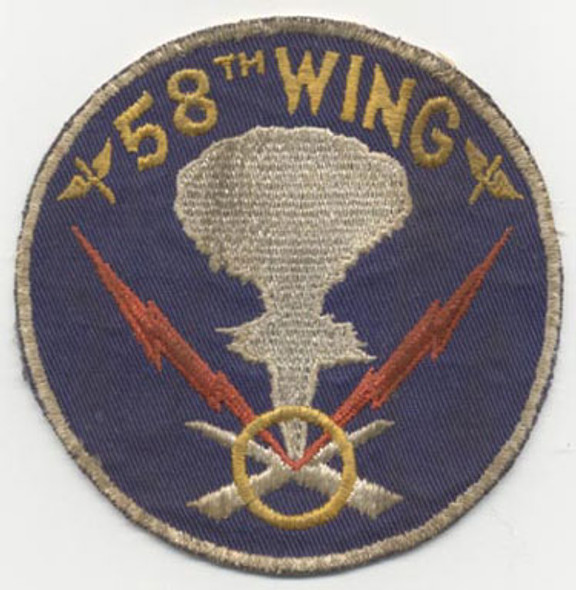 Circa 1946-1947 US Army Air Forces 58th Bomb Wing Jacket Patch