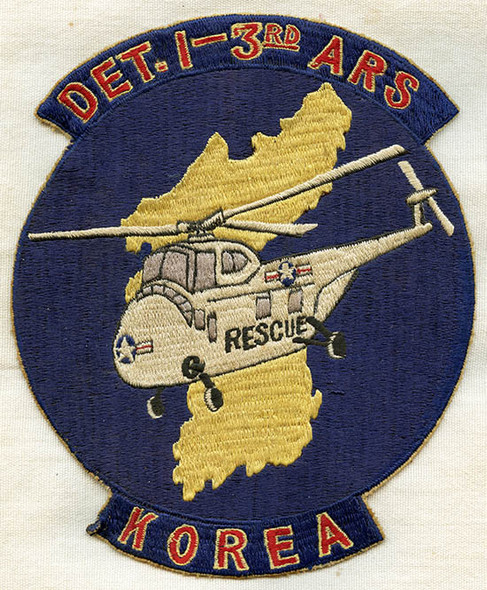 Extremely Rare, Huge, Ca. 1951 - 52 USAF Det. 1, 3rd Air Reserve Squadron Jacket Patch