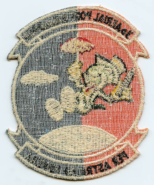 Great, Late '50's USAF 3rd Aerial Port Squadron Jacket Patch with Disney's Jiminy Cricket