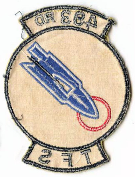 Late 1960s USAF 493rd Tactical Fighter Squadron Jacket Patch NATO Japanese-Made