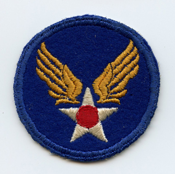 WWII USAAF Headquarters Bordered Shoulder Patch on Wool Felt