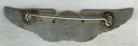 Beautiful Indian-Made WWII USAAF Air Crew Wing in Solid Silver