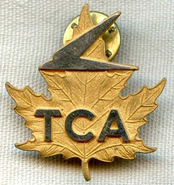 Vintage 1950's Trans-Canada Airlines (TCA) Hat Badge by Scully Ltd., Montreal