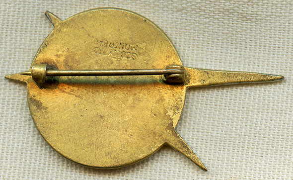 Scarce Mid - 1950's Maritime Central Airways (MCA) Stewardess Hat Badge