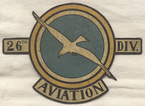 Very Rare 1930s 26th Division Aviation Section, 101st Observation Squadron Jacket Patch Grouping