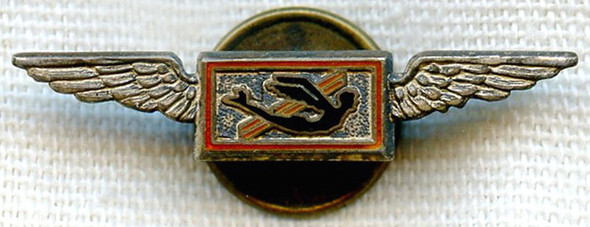 Extremely Rare 1928-29 Universal Air Lines (UAL) System Sterling Pin