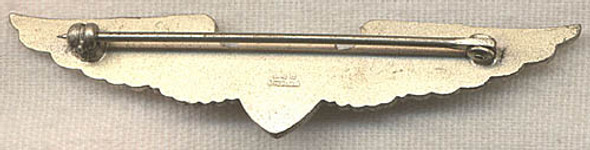 Beautiful Mid 1950s US Overseas Airways USOA Pilot Wing in Sterling by Balfour