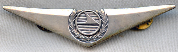 1960s West Coast Airlines WCA Pilot Wing 3rd Issue in Sterling