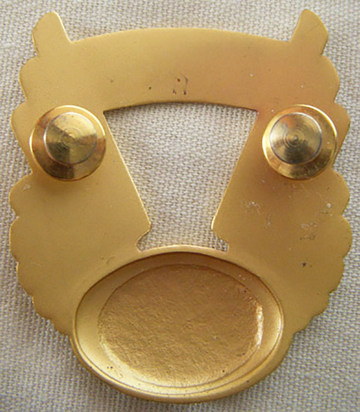 Early 1960s Frontier Airlines Pilot Cap Badge 2nd Issue