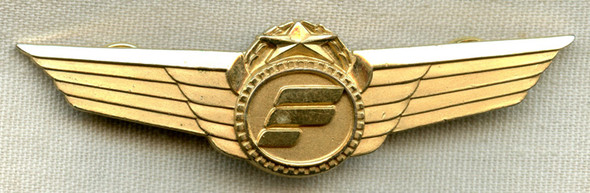 Ca 1980 Frontier Airlines Pilot for Less than 5 Years of Service Captain Wing