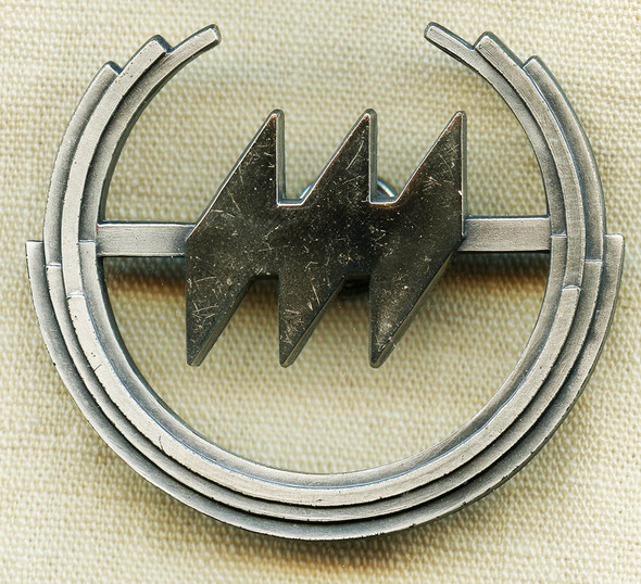 Early 1970s Sterling Hughes Air West Pilot Hat Badge 1st Issue by O.C. Tanner