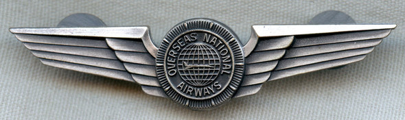 Late 1970's Overseas National Airways Second Officer Wing 2nd Issue