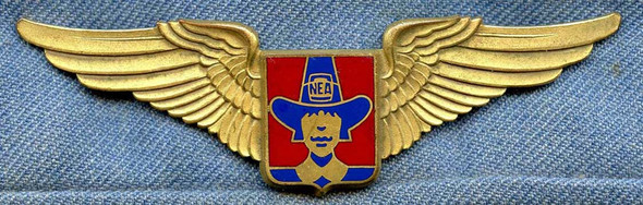 Rare 1957 Northeast Airlines 1st Officer Jacket, Wing and Pants Named to Angelo Andon