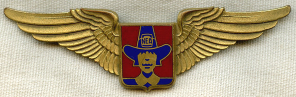 Rare 1957 Northeast Airlines 1st Officer Jacket, Wing and Pants Named to Angelo Andon