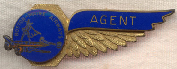 1930s Boston-Maine Airways (BMA) Agent Wing