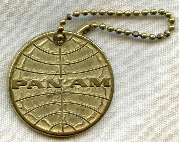 Circa Late 1950s Pan Am "Jet Clippers" Promotional Key Chain