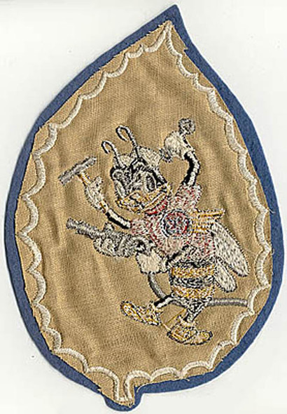 Large Aussie-Made USAAF 43rd Service Squadron "Borrowed" Disney Design Patch In Nice Condition
