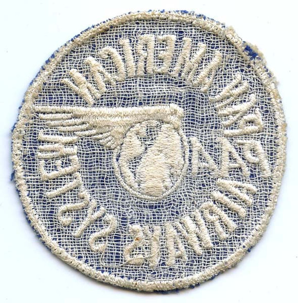Very Rare 1930's Pan American Airways System (PAA) Uniform Patch