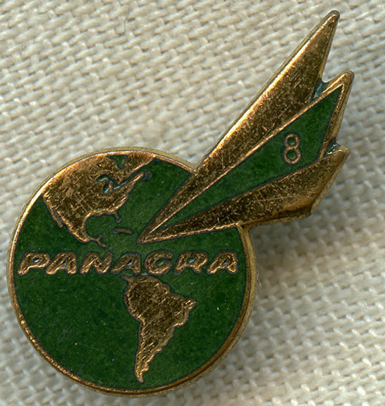 Great Early 60's PANAGRA Airline Pilot DC-8 Qualification Lapel Pin