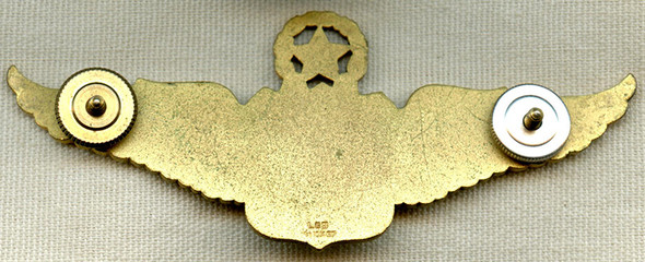 Beautiful Ca. 1946 10K Gold Filled Trans World Airline Captain Wing of Capt. George Cole Toop