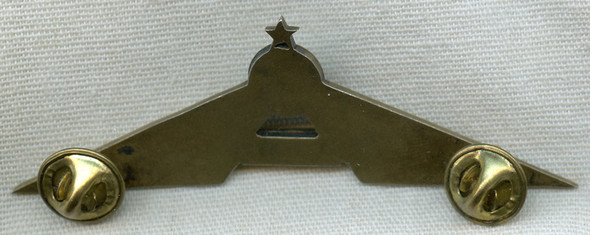 Jeweler-Made late 50's TWA Wing Gilt & Enameled Silver - Probably an early Prototype Purser