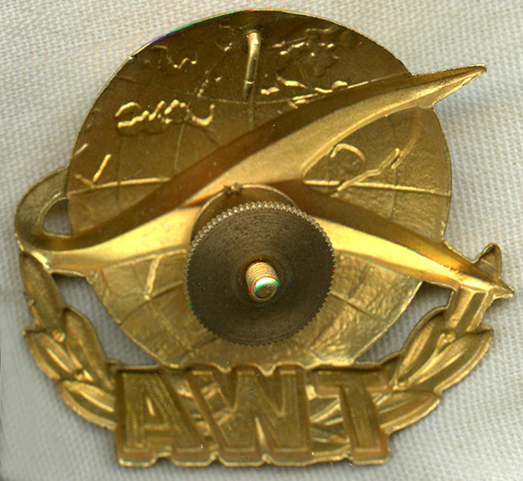 Early 1960's TWA Pilot Hat Badge of Captain George Cole Toop