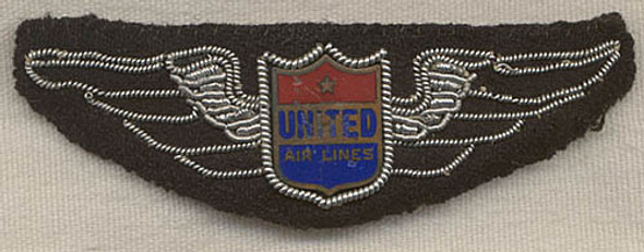 Early 1940s United Airlines Flight Engineer Wing 2nd & 3rd Issue