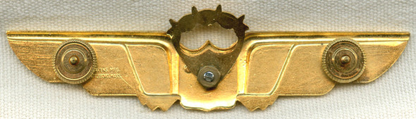 Circa 1980s United Air Lines Pilot Wing 4th Issue for 1-9 Years Service