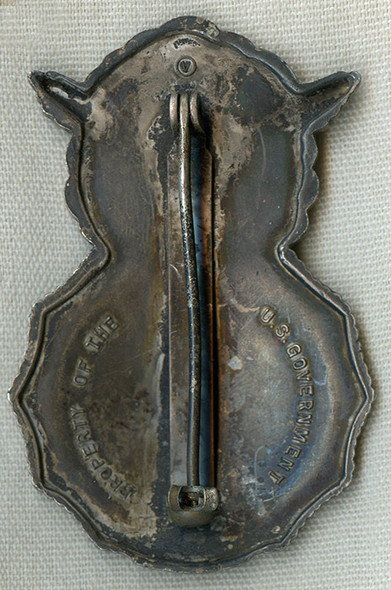 Scarce Early 1960's USAF Air Police Badge #'d F1144